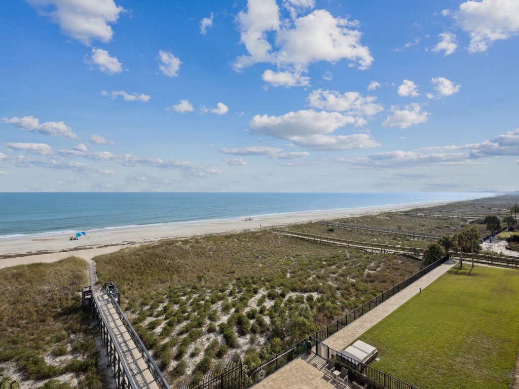 Beach Cottage Look Condo, Ocean View from Spacious Balcony Vacation Rental in Fernandina Beach - RedAwning