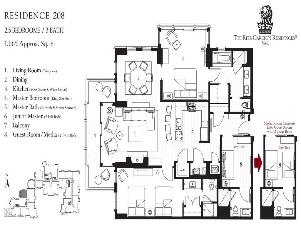 Chic 2 BR+Den Ritz-Carlton Condo with Valley Views Save 20% on 7+ Nights! Vacation Rental in Vail - RedAwning
