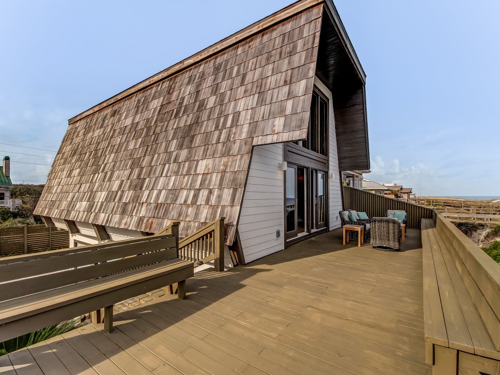 Roomy Chalet-Style Beachfront Condo with Private Beach Access Vacation Rental in Fernandina Beach - RedAwning