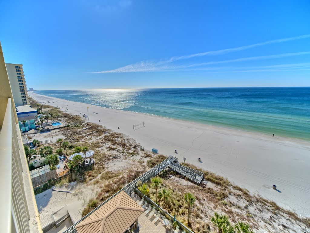 Tropical Gulf Front Condo with Picnic Area & Grills - Unit 0802 Vacation Rental in Panama City Beach - RedAwning