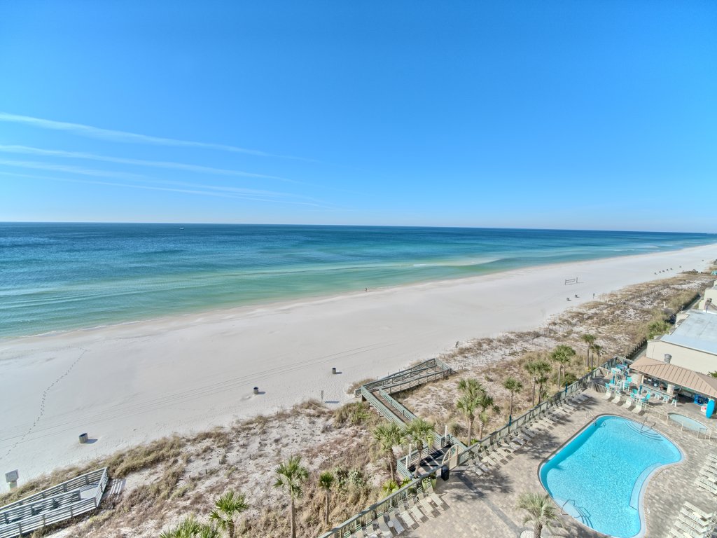 Tropical Gulf Front Condo with Picnic Area & Grills - Unit 0802 Vacation Rental in Panama City Beach - RedAwning