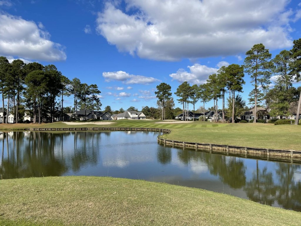 Brunswick Plantation Resort Villa 308 with Sleek Interior and Golf Course Onsite Vacation Rental in Calabash - RedAwning