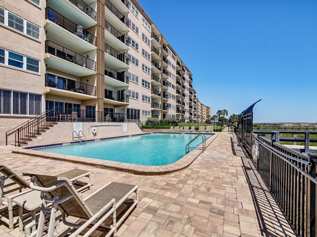 Oceanfront Beach Condo with Private Balcony, Short Walk to Pool and Beach Vacation Rental in Fernandina Beach - RedAwning