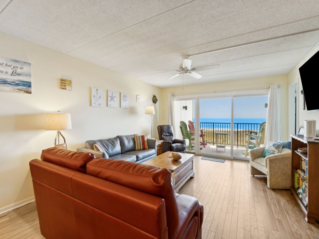 Oceanfront Beach Condo with Private Balcony, Short Walk to Pool and Beach Vacation Rental in Fernandina Beach - RedAwning