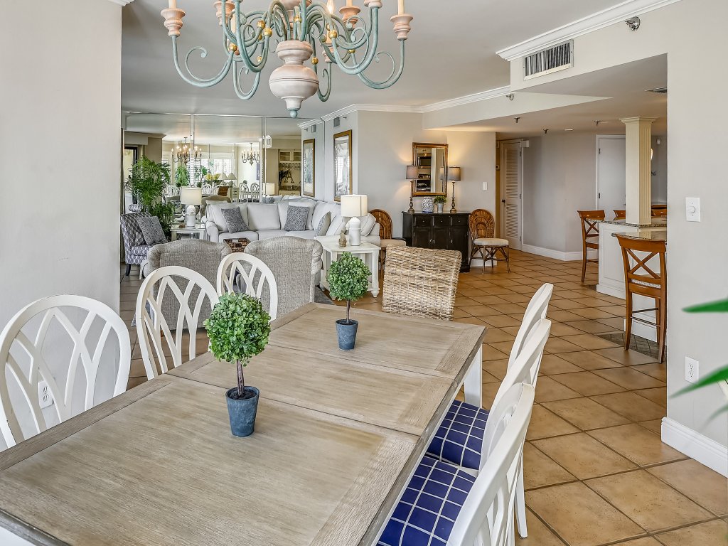 IR 209 Free Beach Service for largest 3 BR 3 BA at Inlet Reef over 2200 sf Vacation Rental in Destin - RedAwning