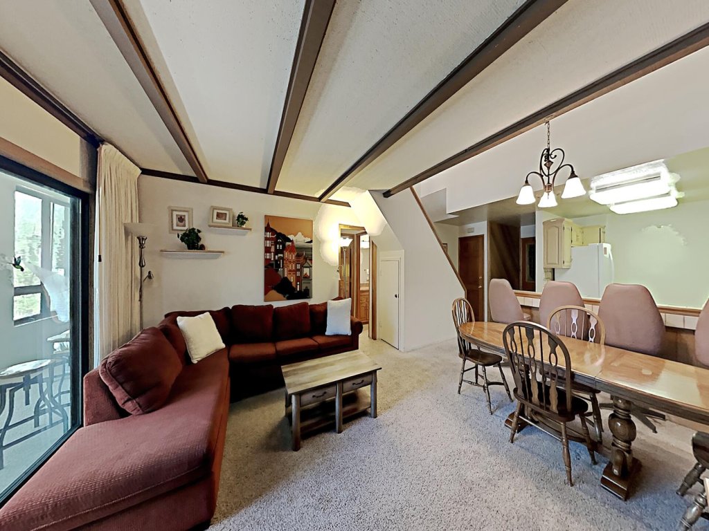 Slope View of Mammoth Condo with Loft & Access to 3 Spas and Sauna (Unit 402 at 1849) Vacation Rental in Mammoth Lakes - RedAwning