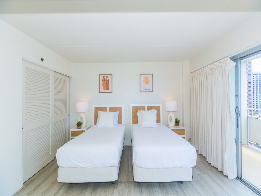 Two Bedroom Condo Overlooking Ala Wai Boat Harbor (Unit 1744) Vacation Rental in Honolulu - RedAwning