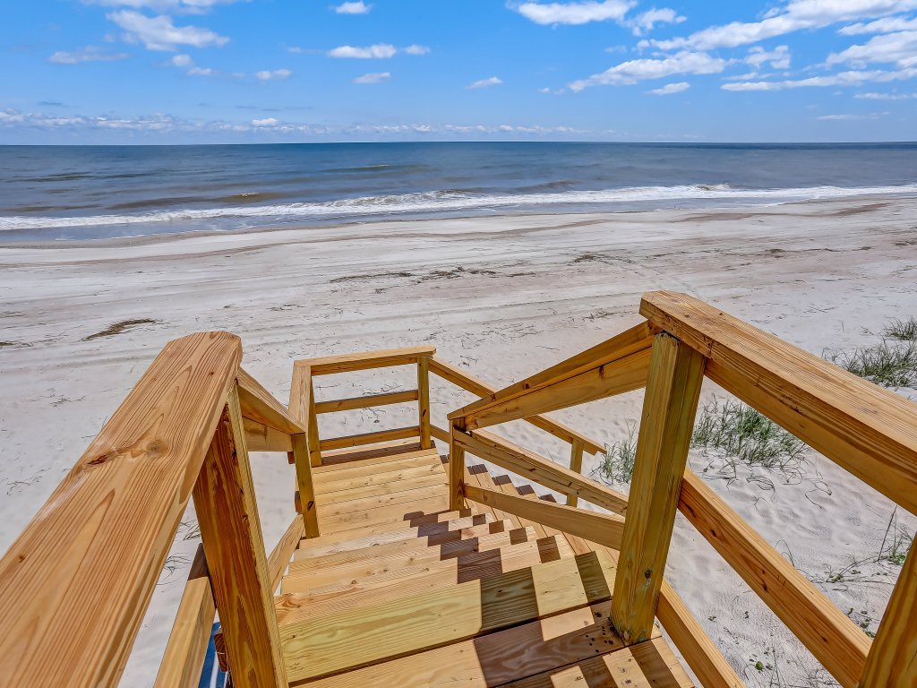 Oceanfront Beach House with Spacious Backyard Vacation Rental in Fernandina Beach - RedAwning