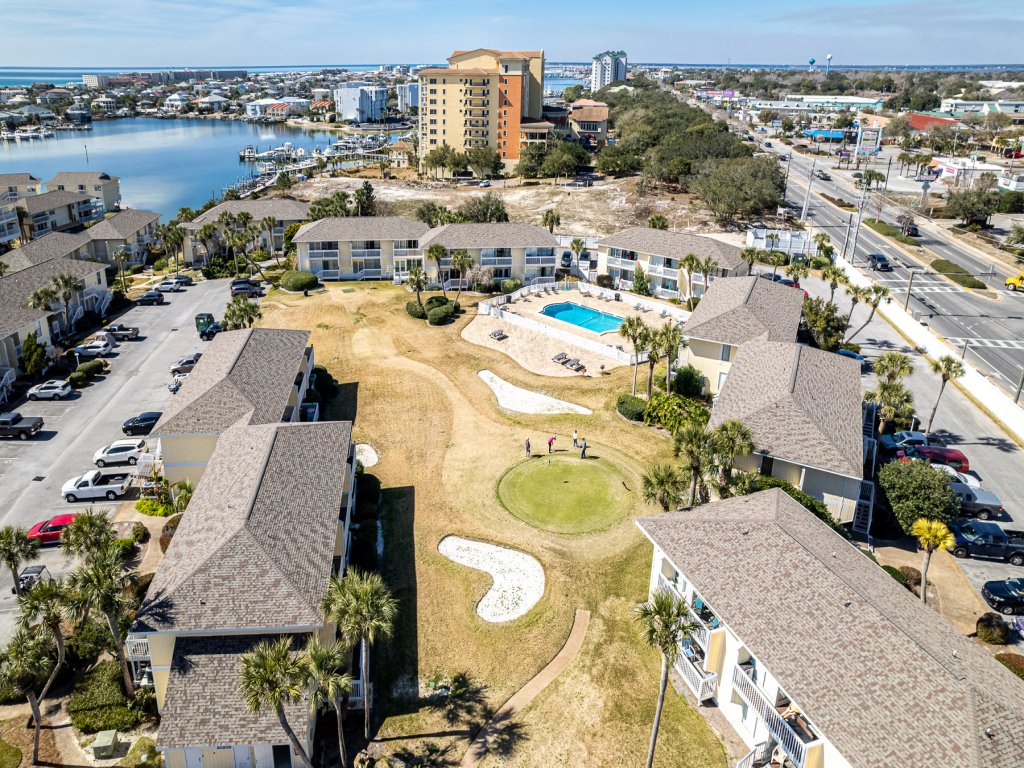 SPC 9136 - Ground Floor 2 BR short walk to beach right by pool Vacation Rental in Destin - RedAwning
