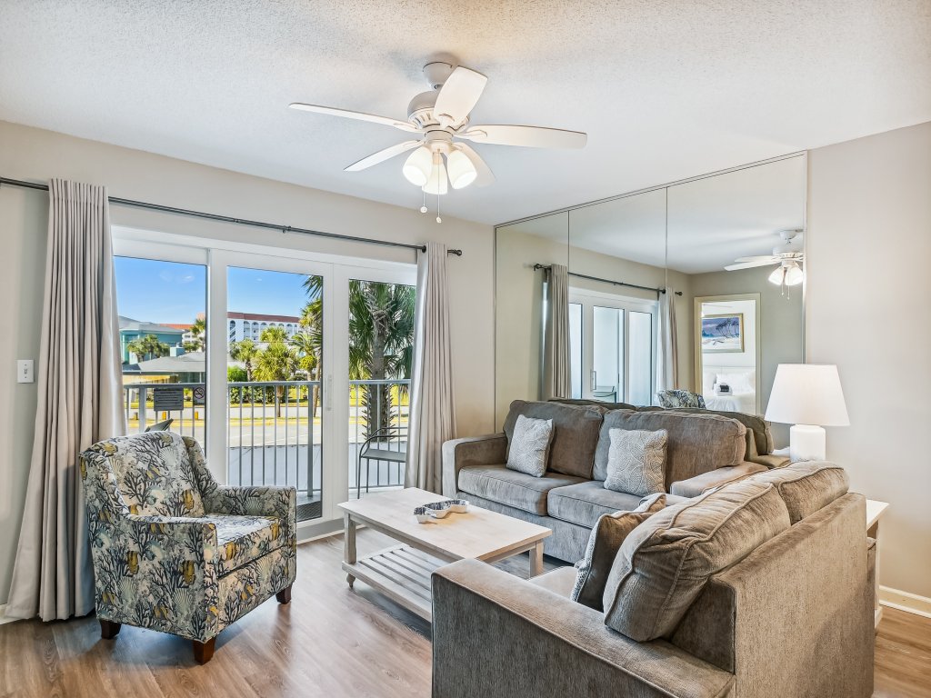 Seacrest 211 is a Gulf side 2 BR on Okaloosa Island Vacation Rental in Fort Walton Beach - RedAwning