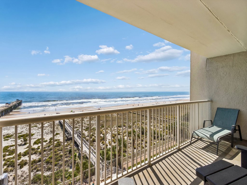 Upper Unit Condo Overlooking Both the Ocean Pier and Swimming Pool Vacation Rental in Fernandina Beach - RedAwning