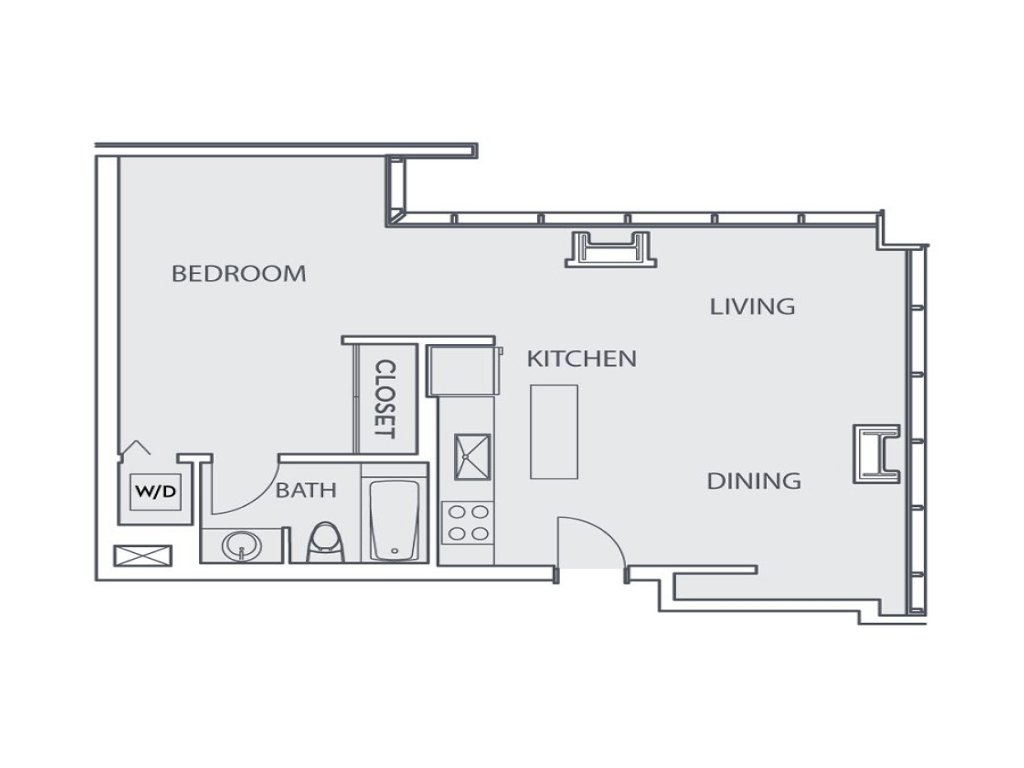 Deluxe Studio in a Glass Walled Building in Hollywood - Amazing View of City Vacation Rental in Los Angeles - RedAwning