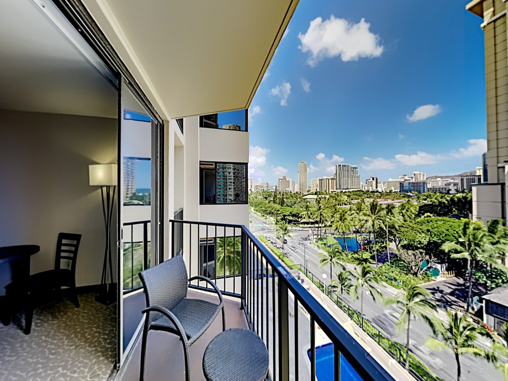 Aqua Palms Waikiki / Ocean View Lanai / Parking Included Vacation Rental in Honolulu - RedAwning