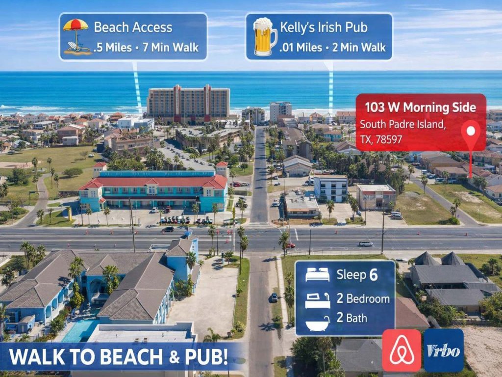 *Clean Pool Walk to Beach * Pet Ok *Ground Floor Vacation Rental in South Padre Island - RedAwning