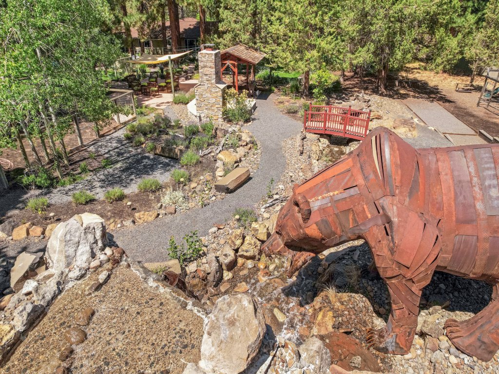 Big Bear Home features Private Entrance and Patio with Fire Pit Vacation Rental in Bend - RedAwning