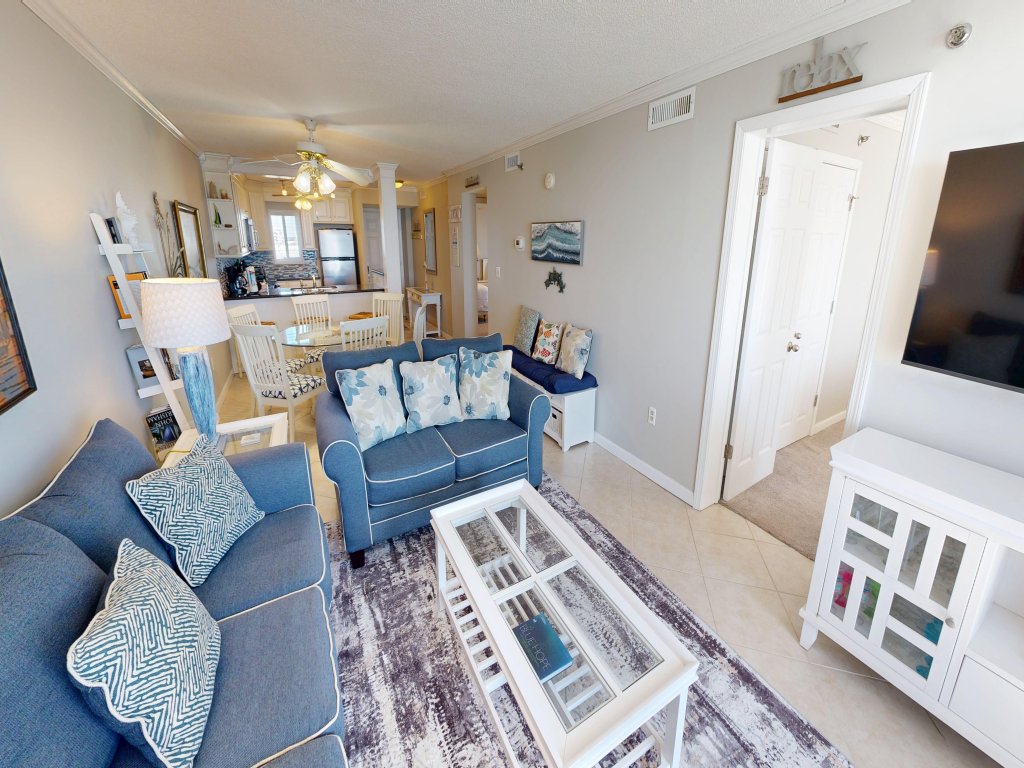 Destin on the Gulf 501 is a Beautiful Gulf Front 5th Floor with Free Beach Service Vacation Rental in Destin - RedAwning
