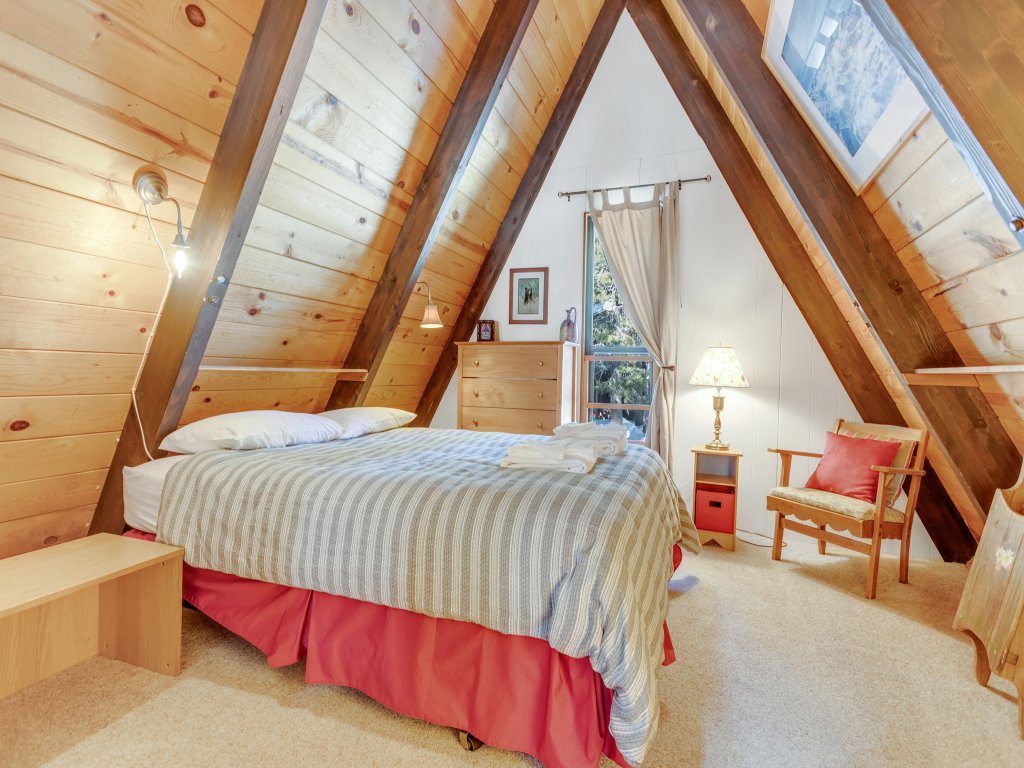 Popular A-Frame Cabin with Deck & Views - VH 216 Vacation Rental in Bear Valley - RedAwning