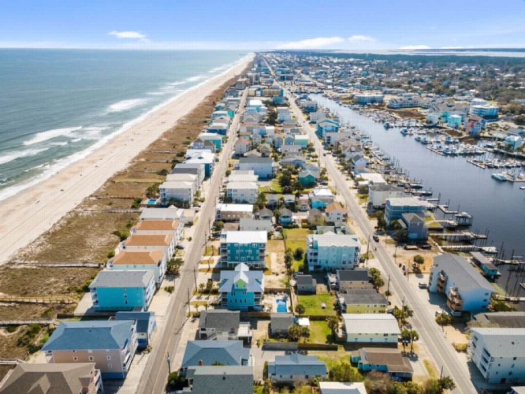 Sunnyside - Ocean and Inlet views, steps to beach access, plus parking for 4! Vacation Rental in North Carolina - RedAwning