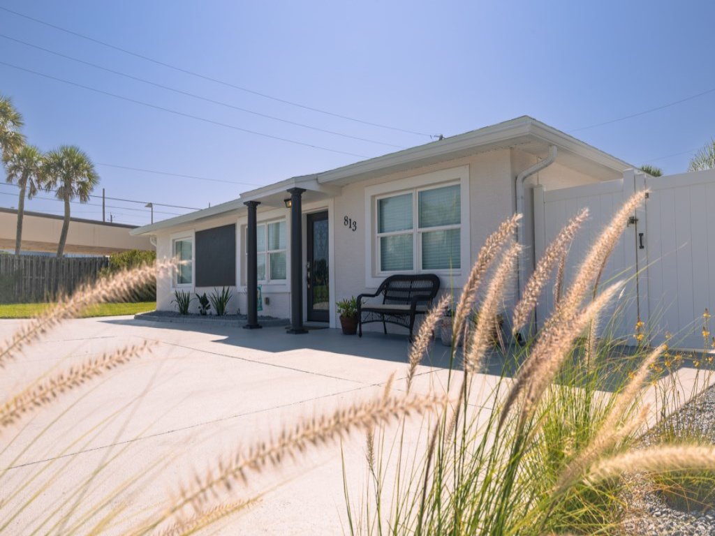 Heated Pool Home Directly Across the street From Beach Close to Flagler Vacation Rental in New Smyrna Beach - RedAwning