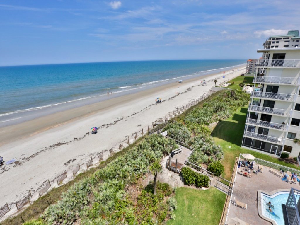 Oceanfront condo, Penthouse unit with lots of beach supplies Vacation Rental in New Smyrna Beach - RedAwning