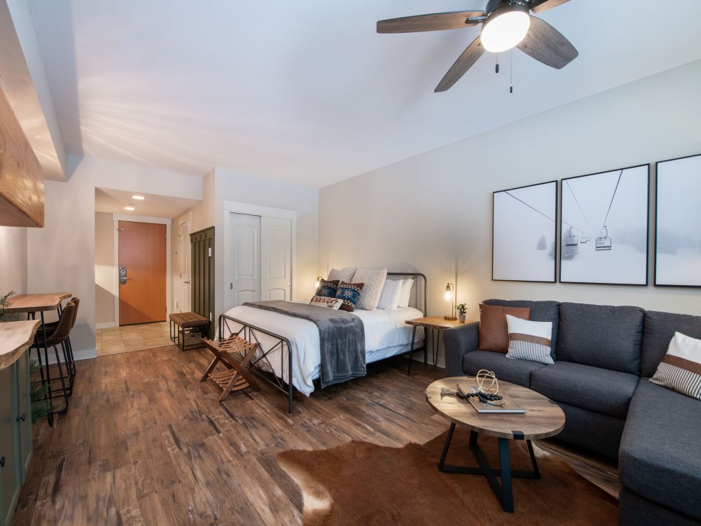 Chic Mountain Contemporary Studio Condo - Fraser Crossing/Founders Pointe Premium Unit 3318 Vacation Rental in Winter Park - RedAwning