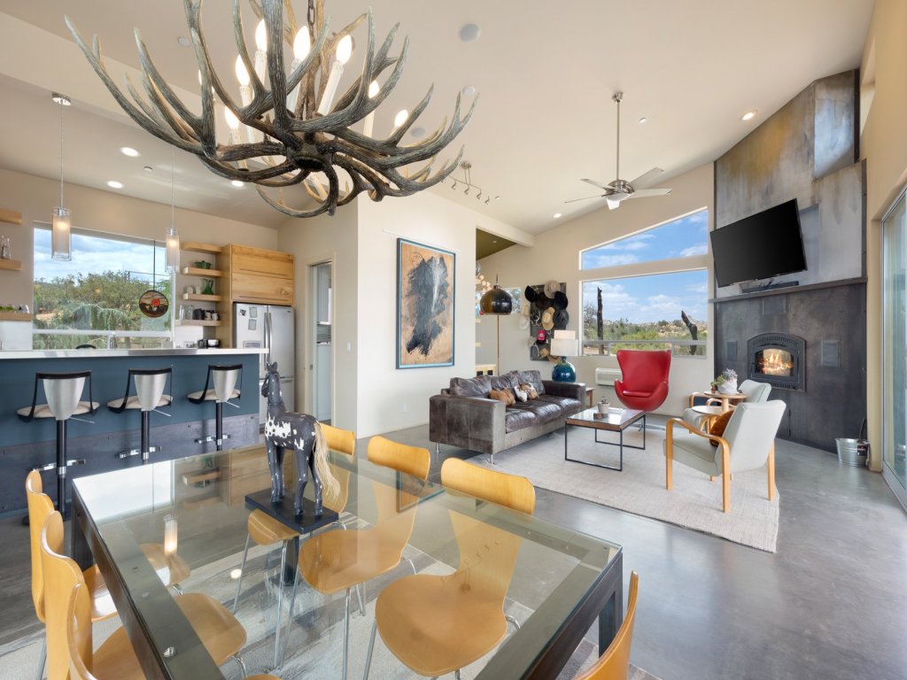 Jackalope Junction-Hot Tub, Fire Pit, BBQ & Desert Views! Vacation Rental in California - RedAwning