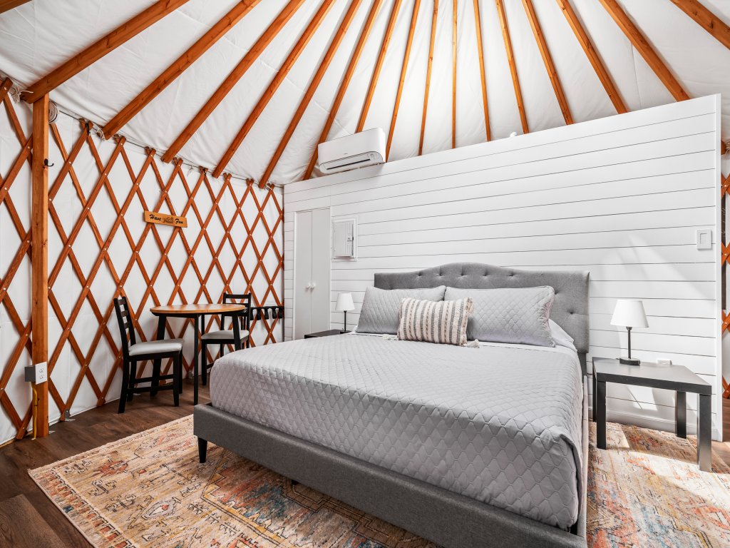 OT 3515H Texas Yurt Haus Horned Frog Vacation Rental in New Braunfels - RedAwning