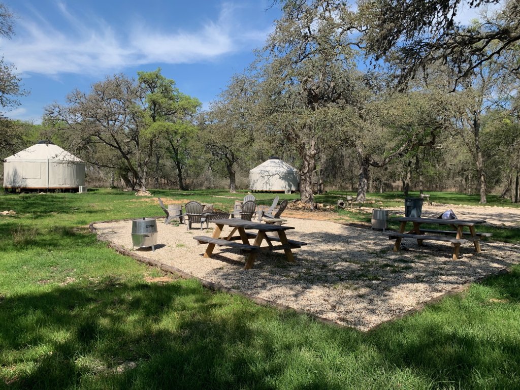 OT 3515H Texas Yurt Haus Horned Frog Vacation Rental in New Braunfels - RedAwning