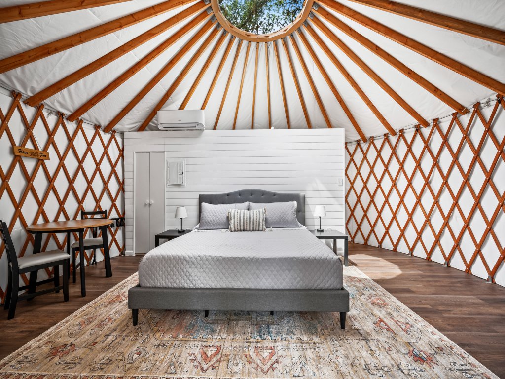 OT 3515J Texas Yurt Haus Javelina Vacation Rental in New Braunfels - RedAwning