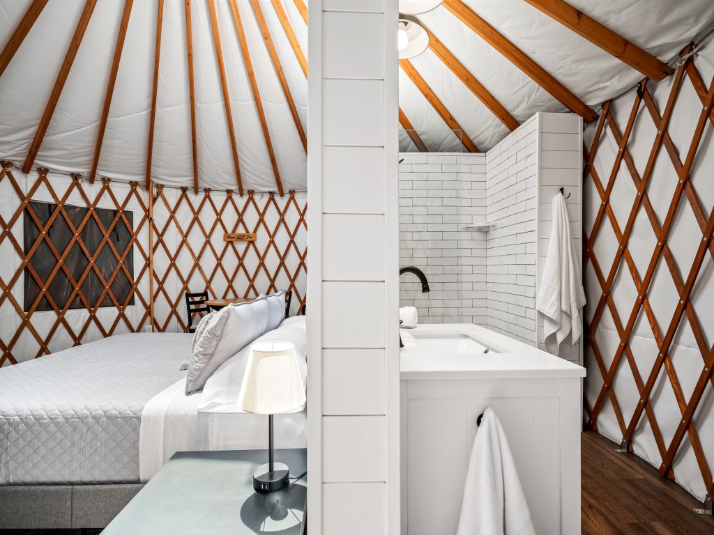 OT 3515L Texas Yurt Haus Longhorn Vacation Rental in New Braunfels - RedAwning