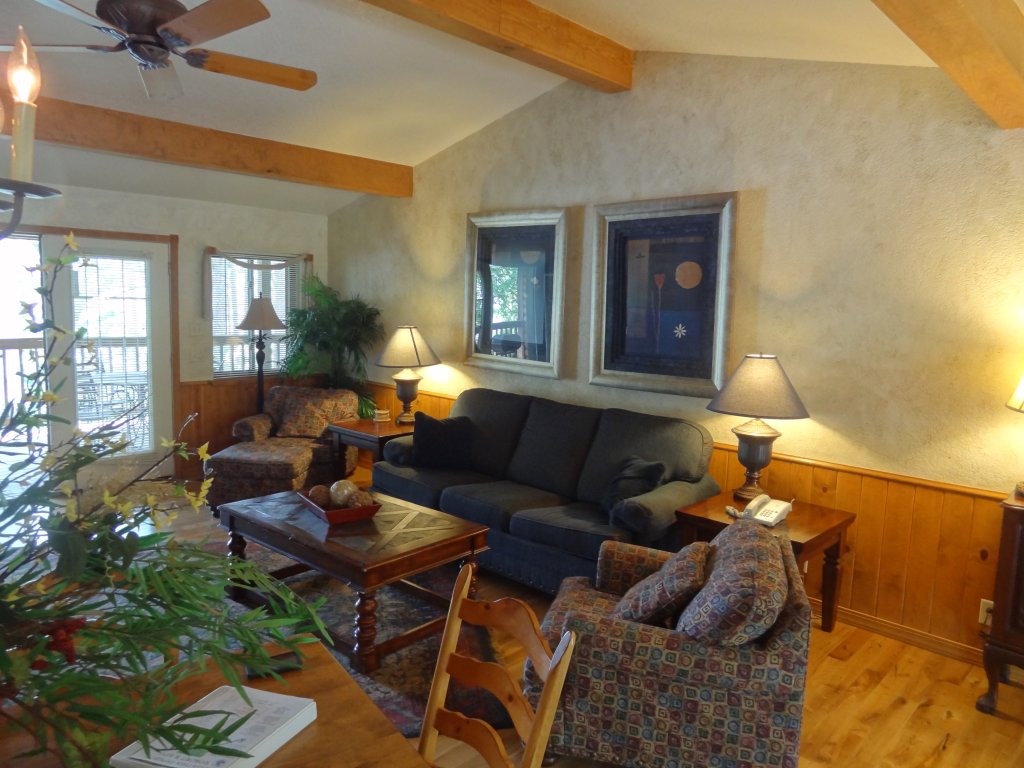 C16, Two bedroom, two bath, log-sided Harbor North luxury cottage with hot tub overlooking Lake Ouachita Vacation Rental in Arkansas - RedAwning
