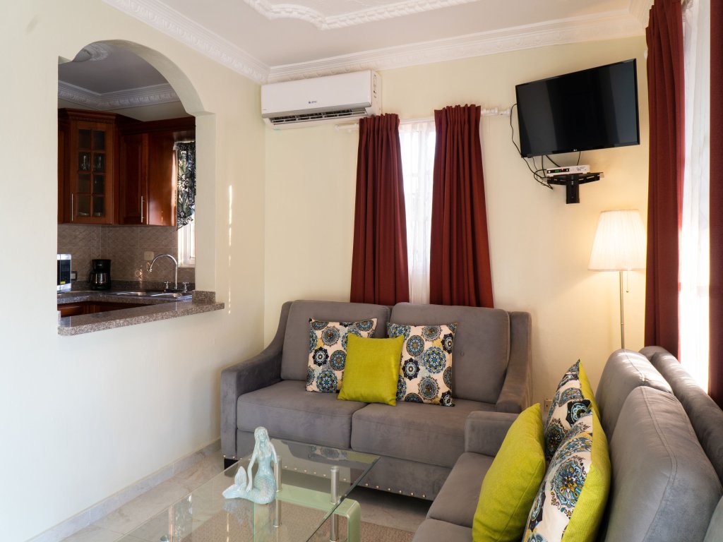 Villa Gumio 2BR Apt -7min walk Boca Chica Beach Vacation Rental - RedAwning