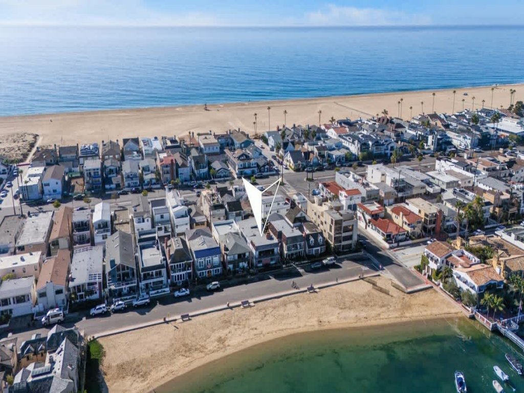 Bayfront House with Deck and Stunning Views, Steps to Ocean Vacation Rental in Newport Beach - RedAwning