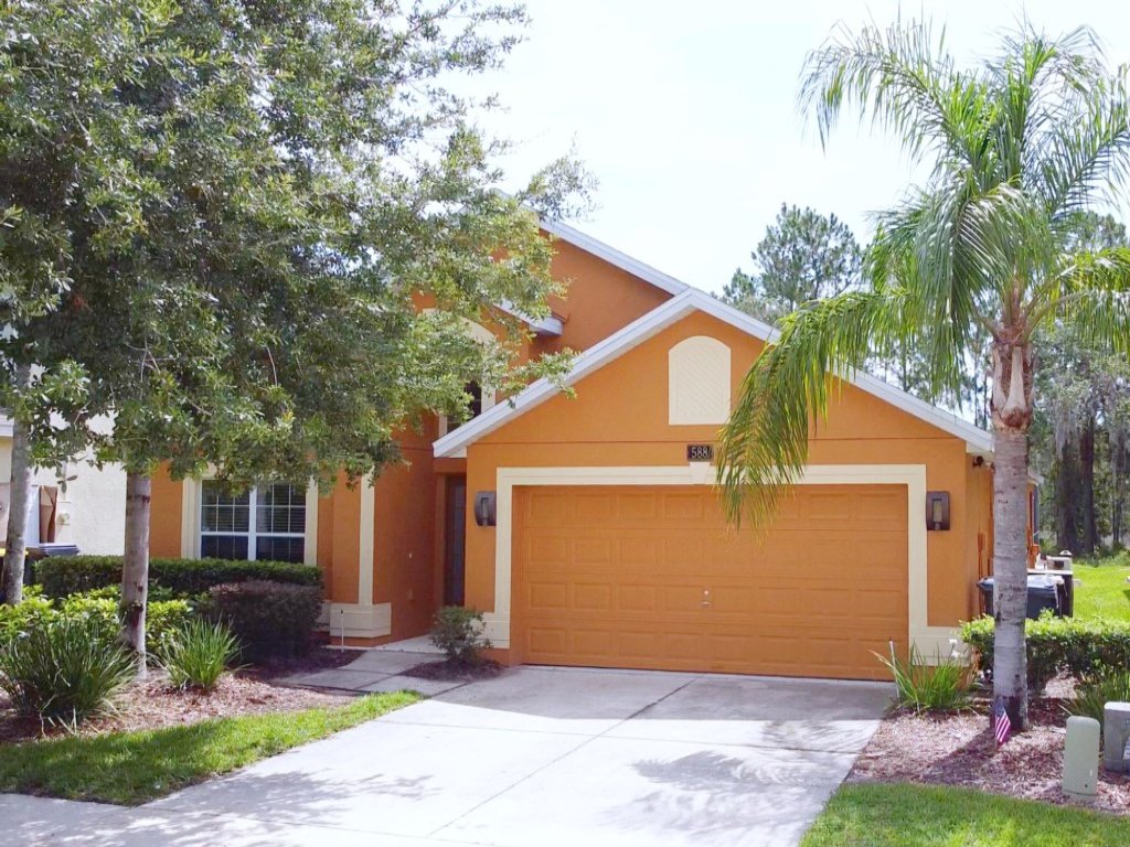 Great Privacy By Pool-  Pool Home with Game Room Vacation Rental in Davenport - RedAwning