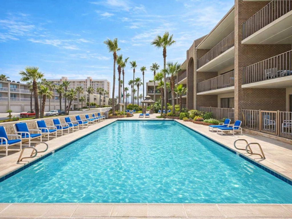 "Pool & Hot Tub-Patio & Grill "1-2 block to Beach Vacation Rental in South Padre Island - RedAwning