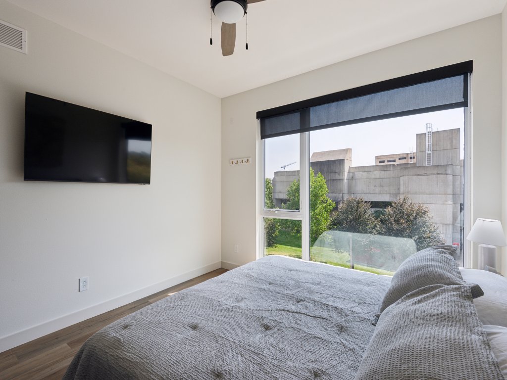 New Modern Townhome with Rooftop Patio Vacation Rental in Iowa - RedAwning