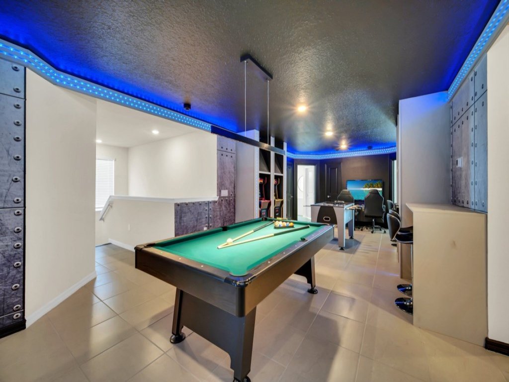 Luxury Home With Arcade, Movie Room, Private Pool Vacation Rental in Davenport - RedAwning
