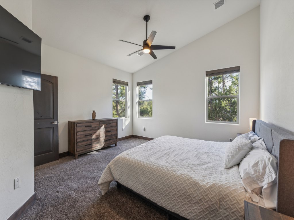 Scenic Golf Retreat w/ Modern Comforts & Fireplace Vacation Rental in Show Low - RedAwning