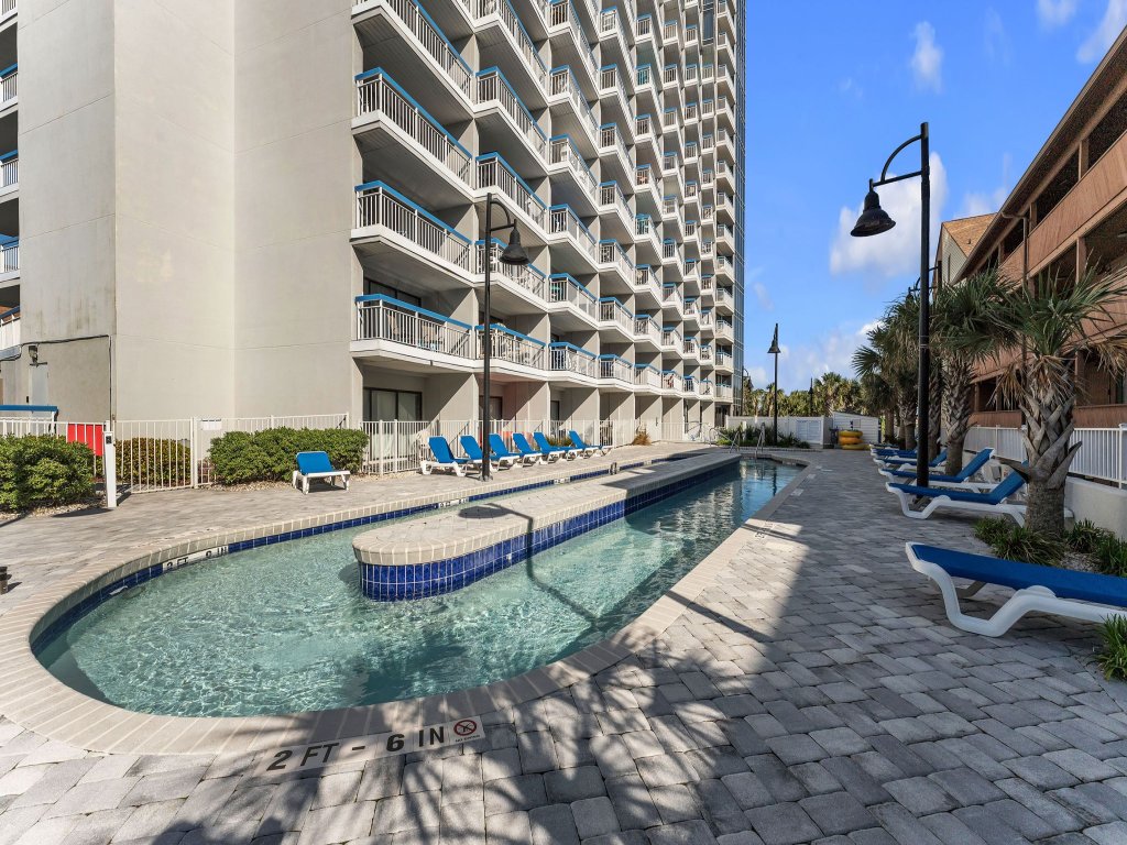 Oceanfront Gem: Pool, Balcony, Modern Touch Vacation Rental in Myrtle Beach - RedAwning
