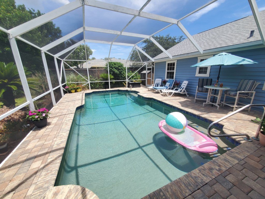 Beach Blossom Cozy Home with Pool & Beach Access Vacation Rental in St. Augustine - RedAwning