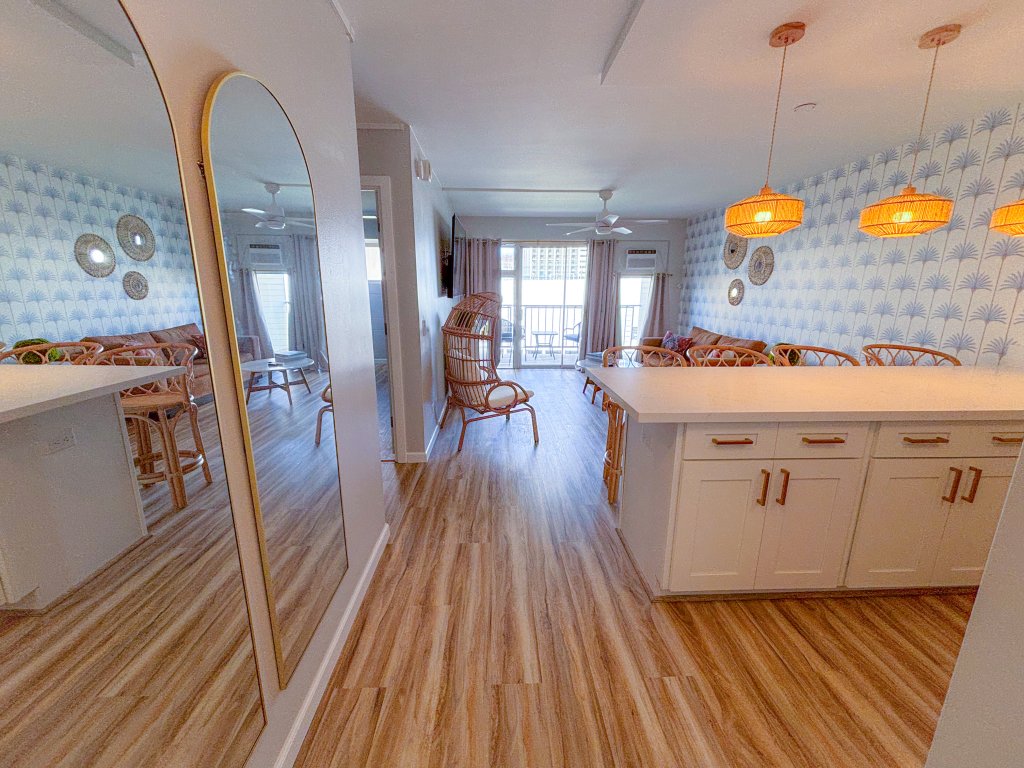Modern Beachy Kuhio at Waikiki 2-Bedroom Vacation Rental in Honolulu - RedAwning