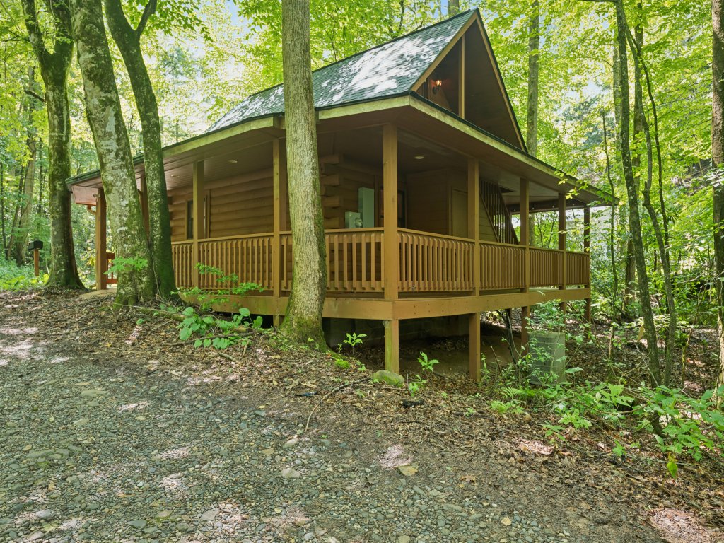 Cozy Creekside Cabin with Wraparound Porch Vacation Rental in North Carolina - RedAwning