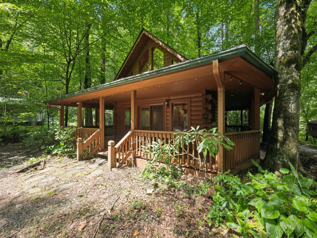 Cozy Creekside Cabin with Wraparound Porch Vacation Rental in North Carolina - RedAwning