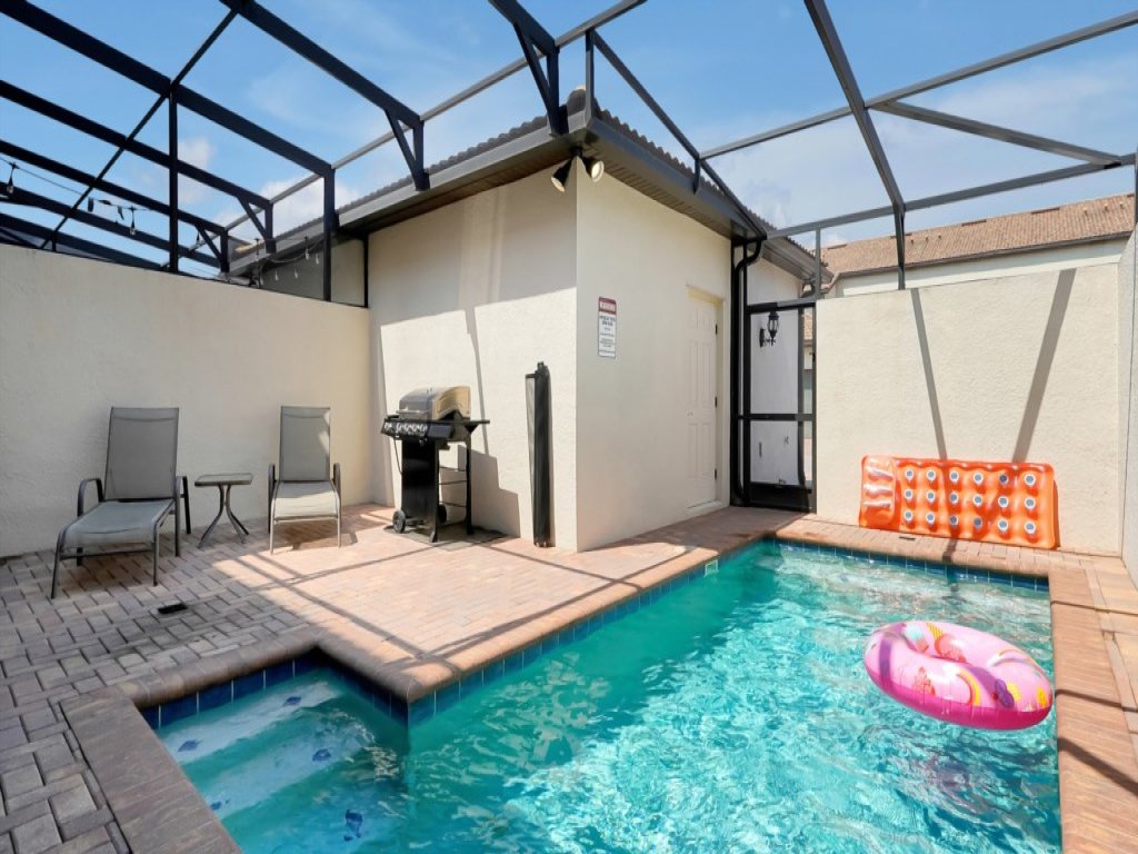 Magical Getaway Near Disney | Private Pool + Resort Access, BBQ Grill! Vacation Rental in Kissimmee - RedAwning