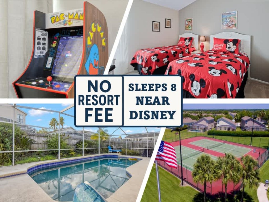 Villa Minutes from Disney 4bd 3Bt Private Pool & Games Vacation Rental in Davenport - RedAwning