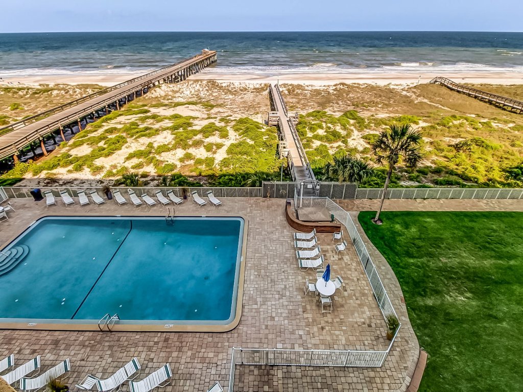Beachfront Family Condo w/ Pool, Fishing, and Pier Access | Amelia by the Sea Vacation Rental in Florida - RedAwning