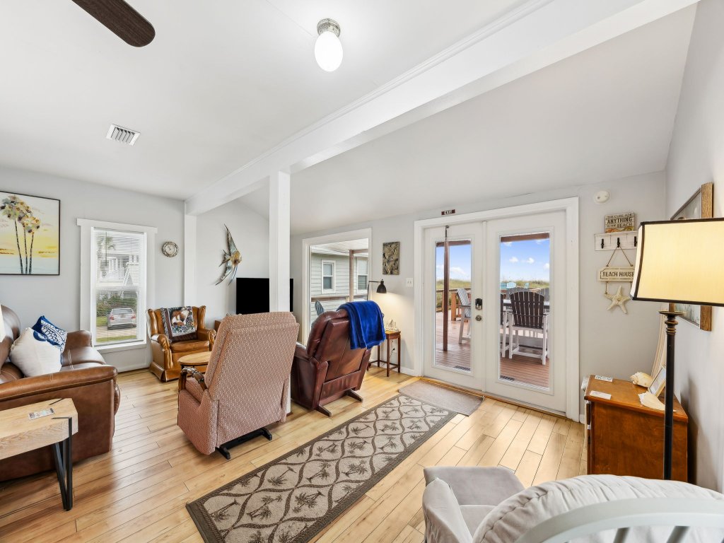 Spacious Beachfront Duplex - Top Floor -  Dog Friendly | 124 S Fletcher Vacation Rental in Fernandina Beach - RedAwning