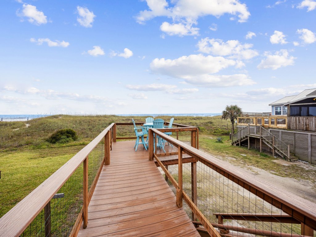 Spacious Beachfront Duplex - Top Floor -  Dog Friendly | 124 S Fletcher Vacation Rental in Fernandina Beach - RedAwning