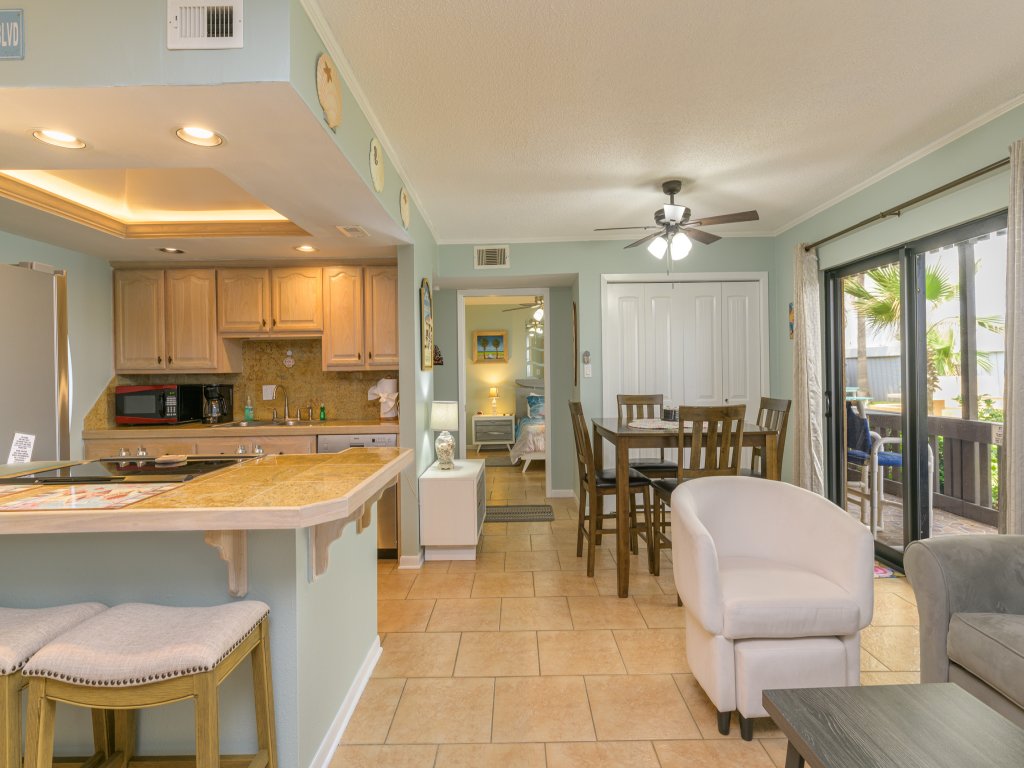 Tiki 118 - Modern Beachside 1BR Condo w/ AC & WiFi Vacation Rental in South Padre Island - RedAwning