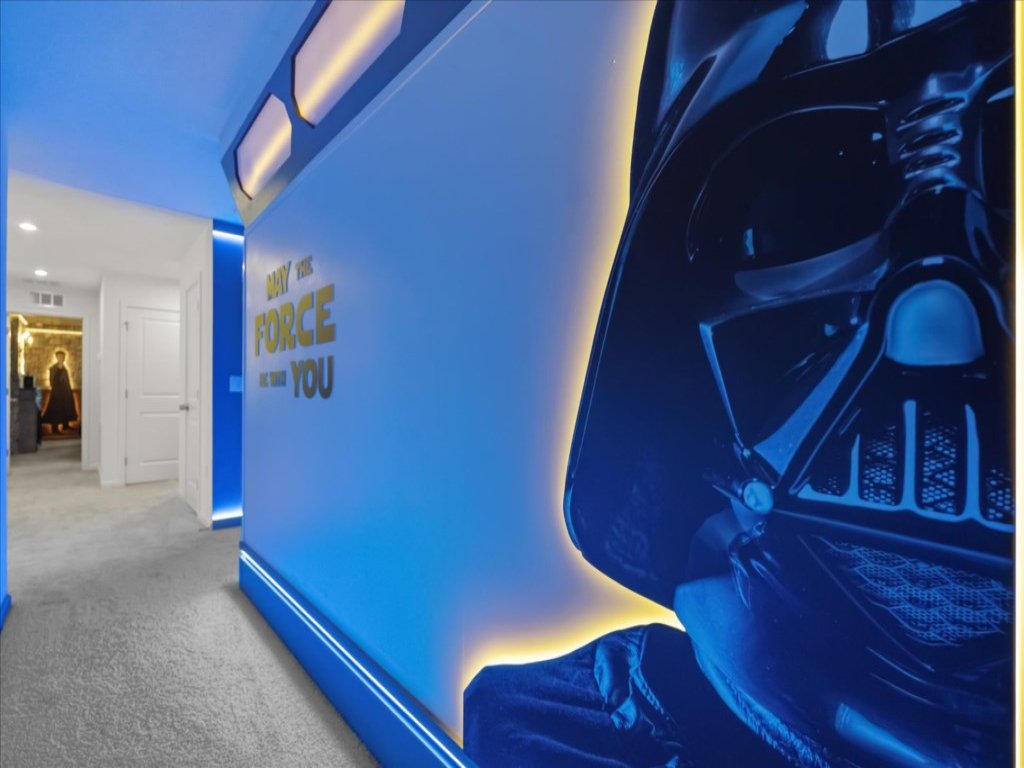 Grand 7-bed luxury home custom Star Wars Game Room Vacation Rental in Kissimmee - RedAwning